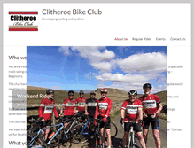 Tablet Screenshot of clitheroebikeclub.co.uk